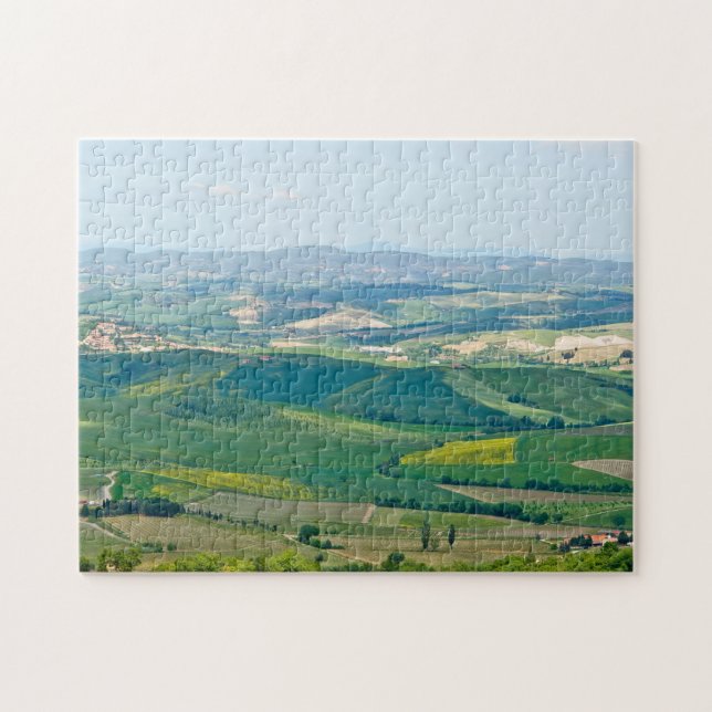 Puzzle Paisaje típico de la Toscana con colinas - Italia (Horizontal)