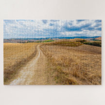 Paisaje toscano a lo largo de Via Francigena, ital