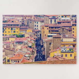 Puzzle Paisaje urbano con calle, Florencia, Italia