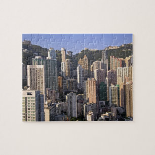 Puzzle Paisaje urbano de Hong Kong, China