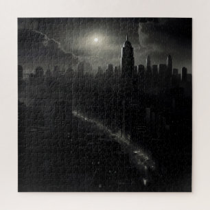 Puzzle Paisaje urbano de Noir City