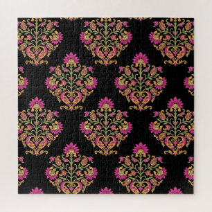 Puzzle Paisley floral mogol, diseño impecable.
