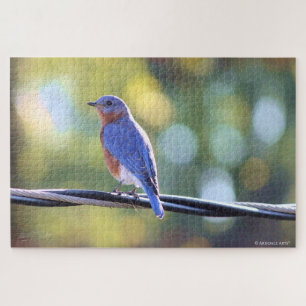 Puzzle Pájaro Azul