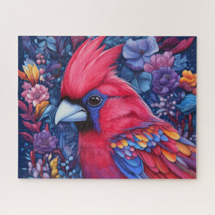 Puzzle Pájaro Cardinal Hermoso