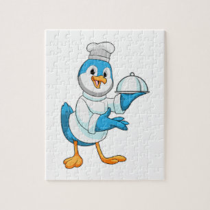 Puzzle Pájaro cocinado con Plata