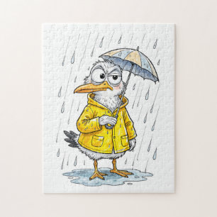 Puzzle Pájaro Cómico Deber Lluvioso