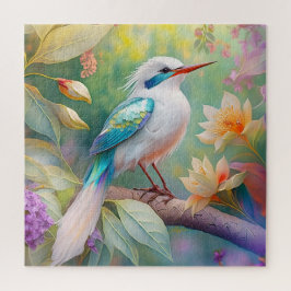 Puzzle Pájaro de fantasía del ala Verde azulada irlandesa