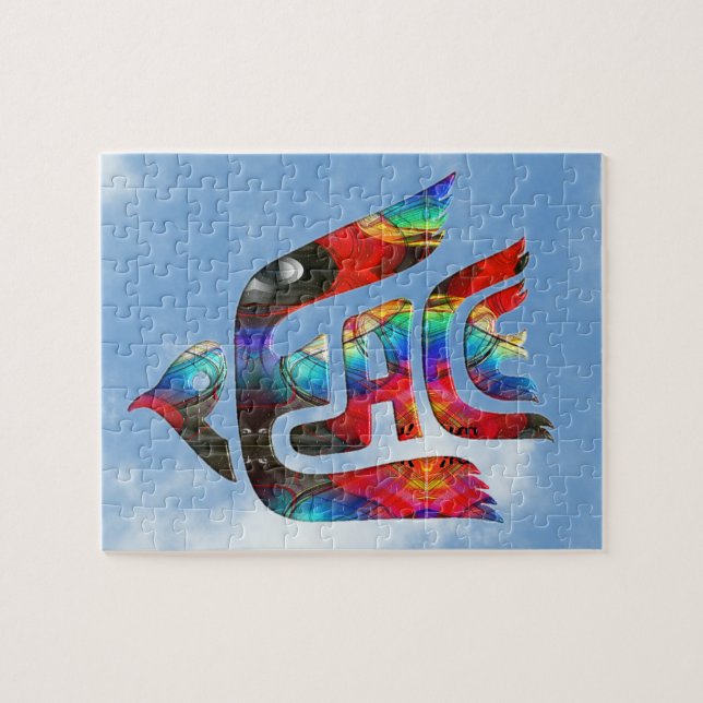 Puzzle Pájaro de la paz (Horizontal)