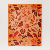 Pájaro de palmaditas de jardín de otoño y cosecha 