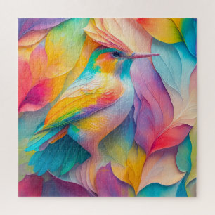 Puzzle Pájaro de seda de aves de fantasía