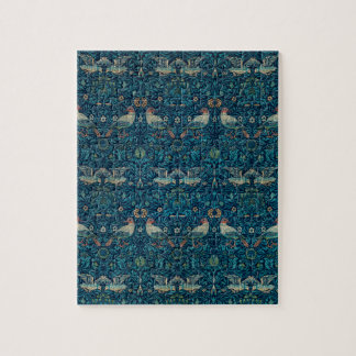 Puzzle Pájaro de William Morris, arte textil de jardín vi