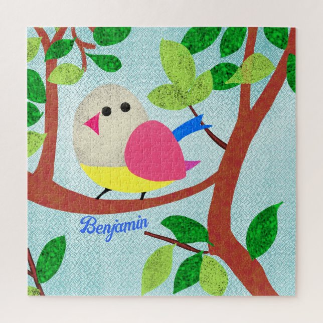 Puzzle Pájaro en un árbol (Vertical)