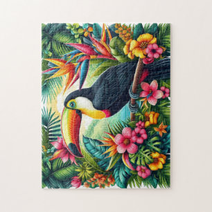 Puzzle Pájaro Tucán Tropical/De La Selva