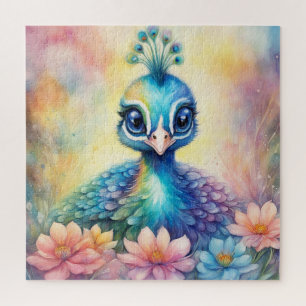 Puzzle Pájaros arcoiris Peacock 1