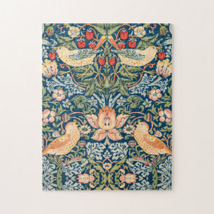 Puzzle Pájaros Lindos, Arte Antiguo de Ladrón de Fresas