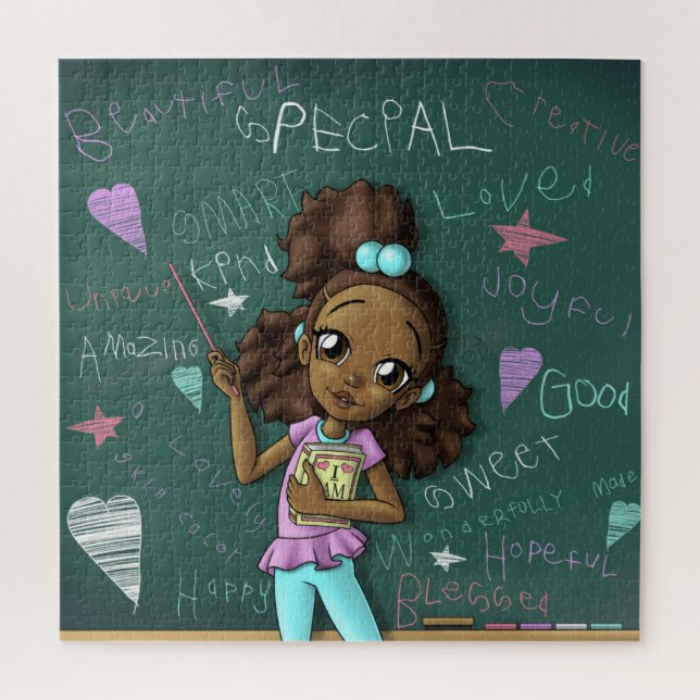 Puzzle Palabras Chicas y positivas de Brown (Vertical)