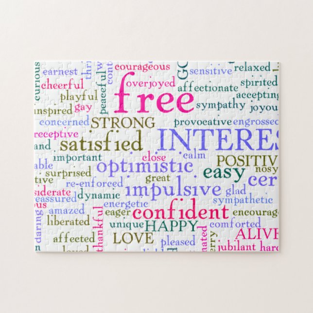 Puzzle Palabras Motivadoras inspiradoras (Horizontal)