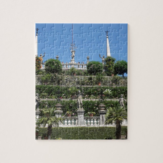 Puzzle Palacio Borromeo en Stresa, Italia (Vertical)
