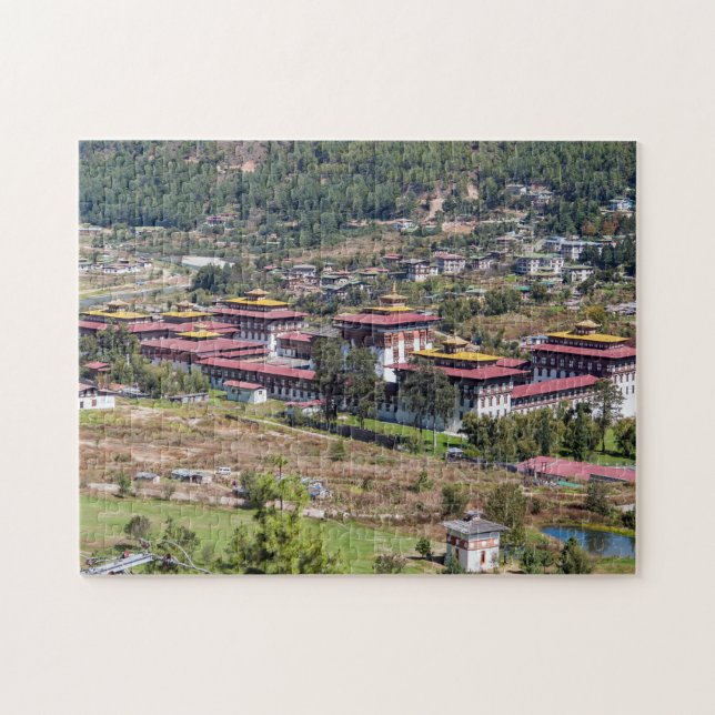 Puzzle Palacio del Rey en Thimphu - Bután, Asia (Horizontal)
