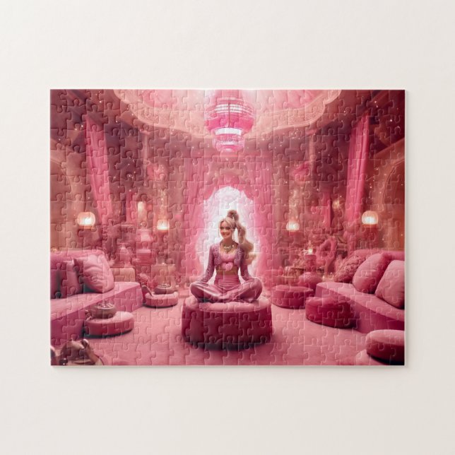 Puzzle Palacio Rubor del Genio Rosa Meditación (Horizontal)