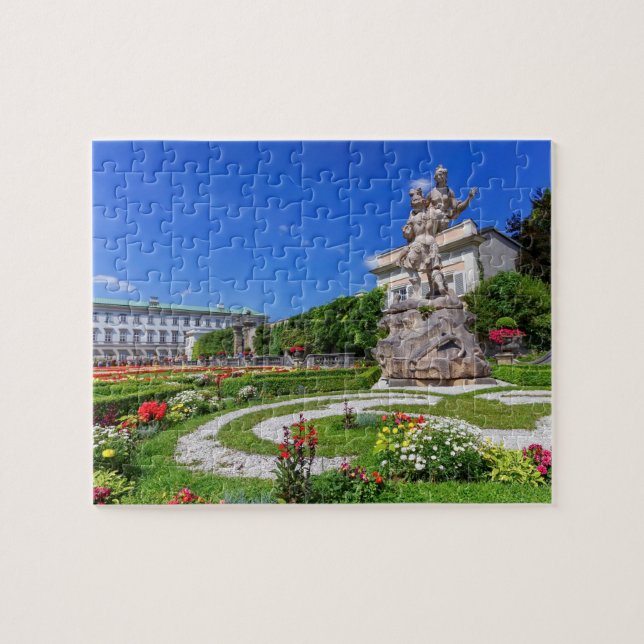 Puzzle Palacio y jardines, Salzburg, Austria de Mirabell (Horizontal)