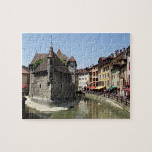 Puzzle Palais de l'Isle en Annecy pintoresca, Francia
