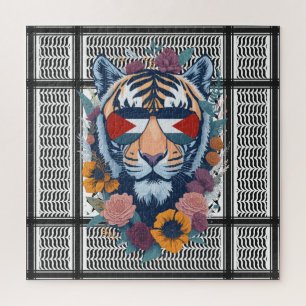 Puzzle Palestina libre ÁRABE CON MAPA tigre