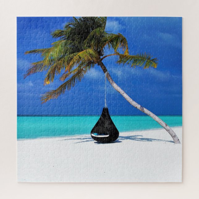 Puzzle Palm de playa tropical Relax (Vertical)