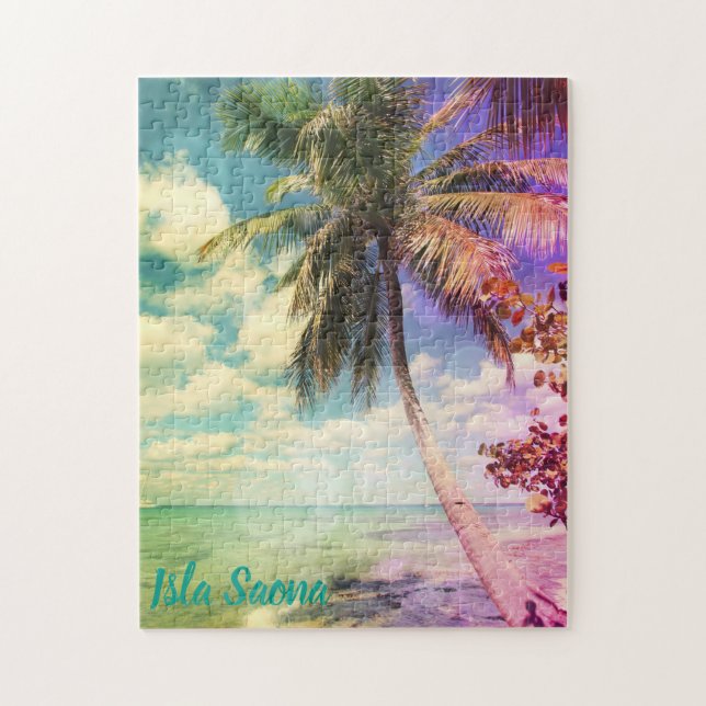 Puzzle Palm Tree en Isla Saona (Vertical)