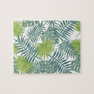 Puzzle Palm Tree Fronds Pintando papel hawaiano