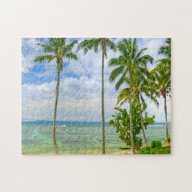 Puzzle Palm Trees American Samoa. (Horizontal)