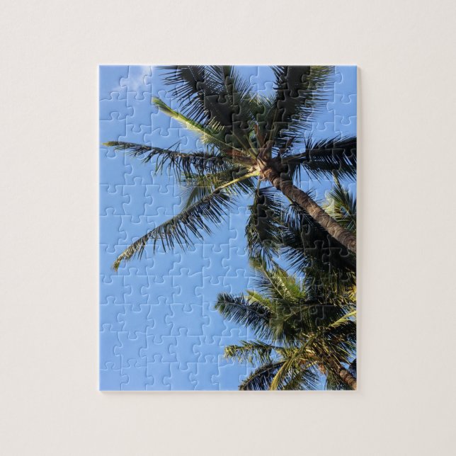 Puzzle Palm Trees de Playa Exótica de Hawái (Vertical)