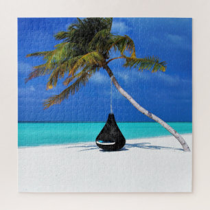 Puzzle Palma de Playa Tropical Relajante