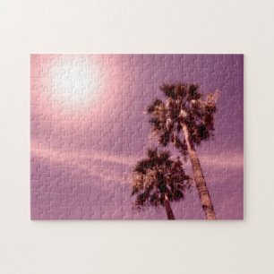 Puzzle Palmen im Sonnenlicht