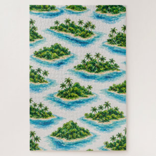 Puzzle Palmera de Isla Tropical