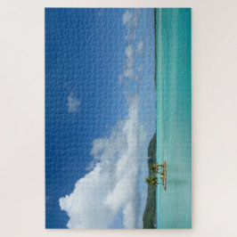 Puzzle Palmera en una pequeña isla en la laguna de Bora