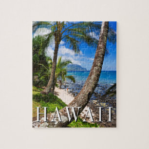 Puzzle Palmeras a lo largo de la playa Hideaways