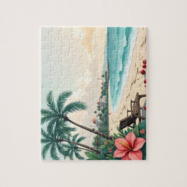 Puzzle Palmeras de cerezo (Vertical)