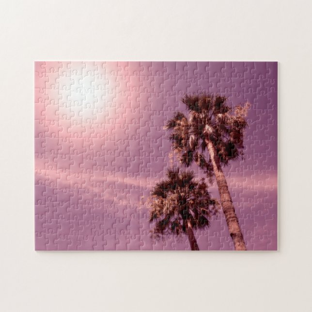 Puzzle Palmeras en la luz del sol (Horizontal)