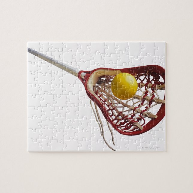 Puzzle Palo y bola de lacrosse (Horizontal)
