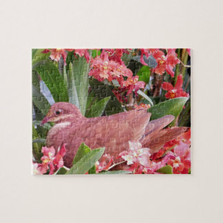 Puzzle Paloma en flores