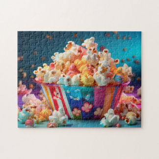 Puzzle Palomitas de carnaval arcoíris