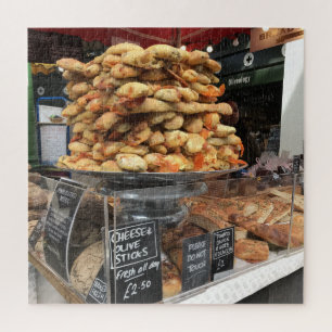 Puzzle Pan en venta, Borough Market, Londres, Reino Unido