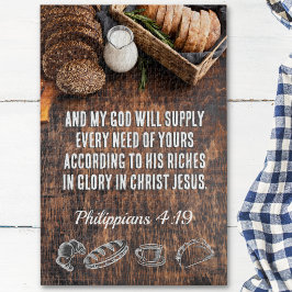 Puzzle Pan | Philippians 4:19 Biblia Verse 20 x 30
