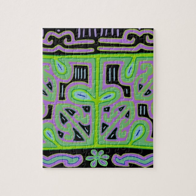 Puzzle Panamá Mola Music Box (Vertical)