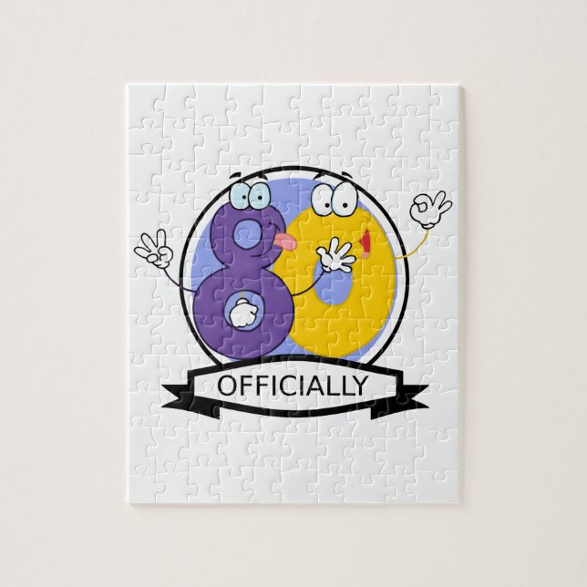 Puzzle Pancarta oficial de cumpleaños 80 (Vertical)