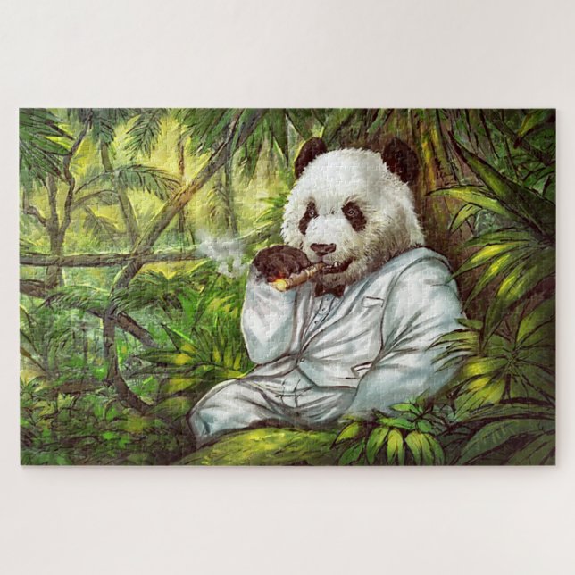 Puzzle Panda Bear (Horizontal)