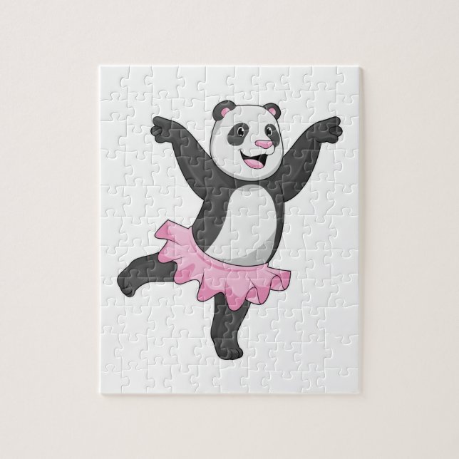 Puzzle Panda como Ballerina en el ballet (Vertical)