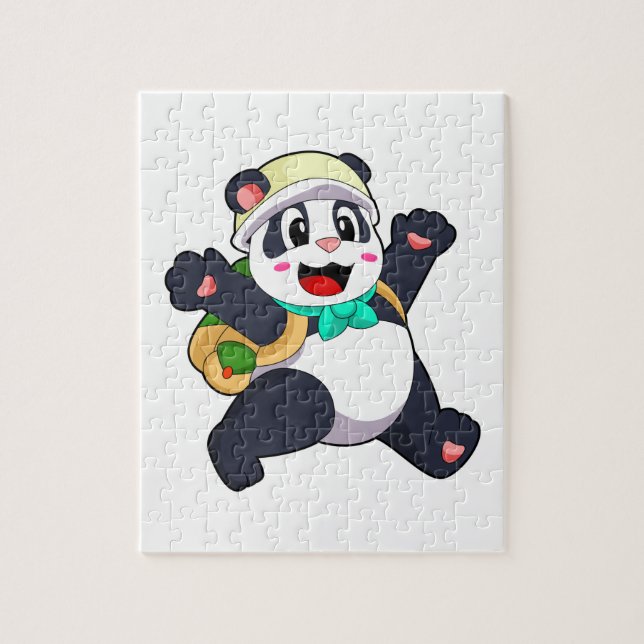 Puzzle Panda como estudiante (Vertical)