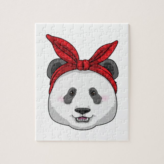 Puzzle Panda con Bandana (Vertical)